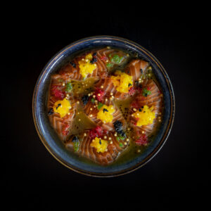Sashimi carpaccio salmone